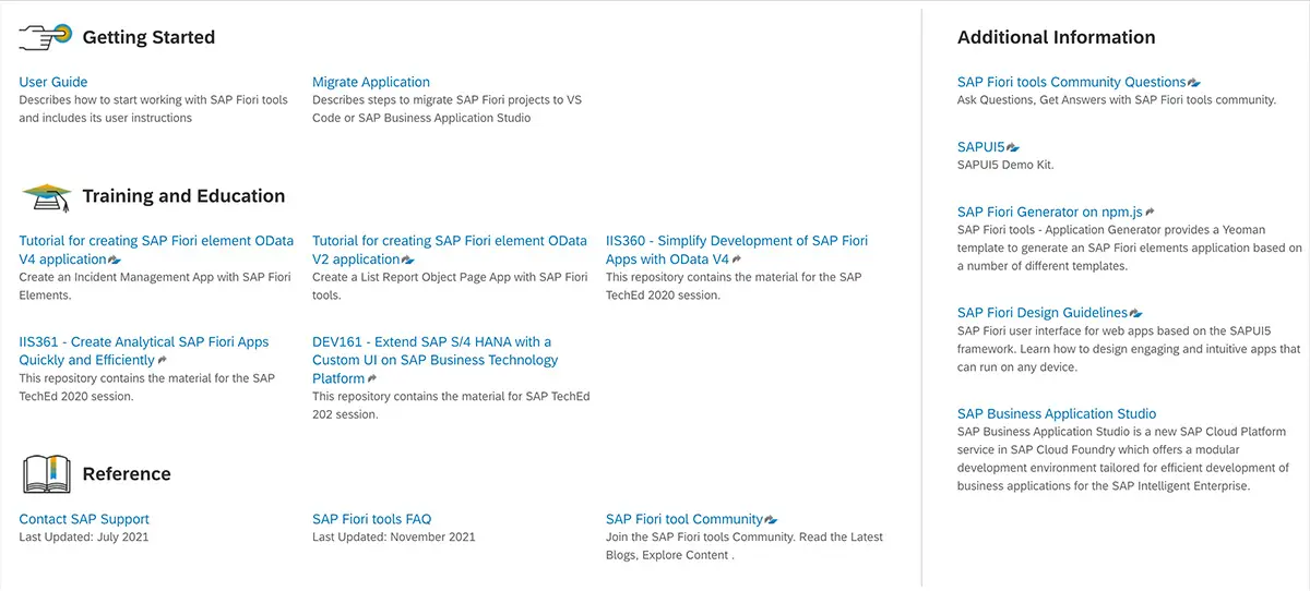 SAP developer portal